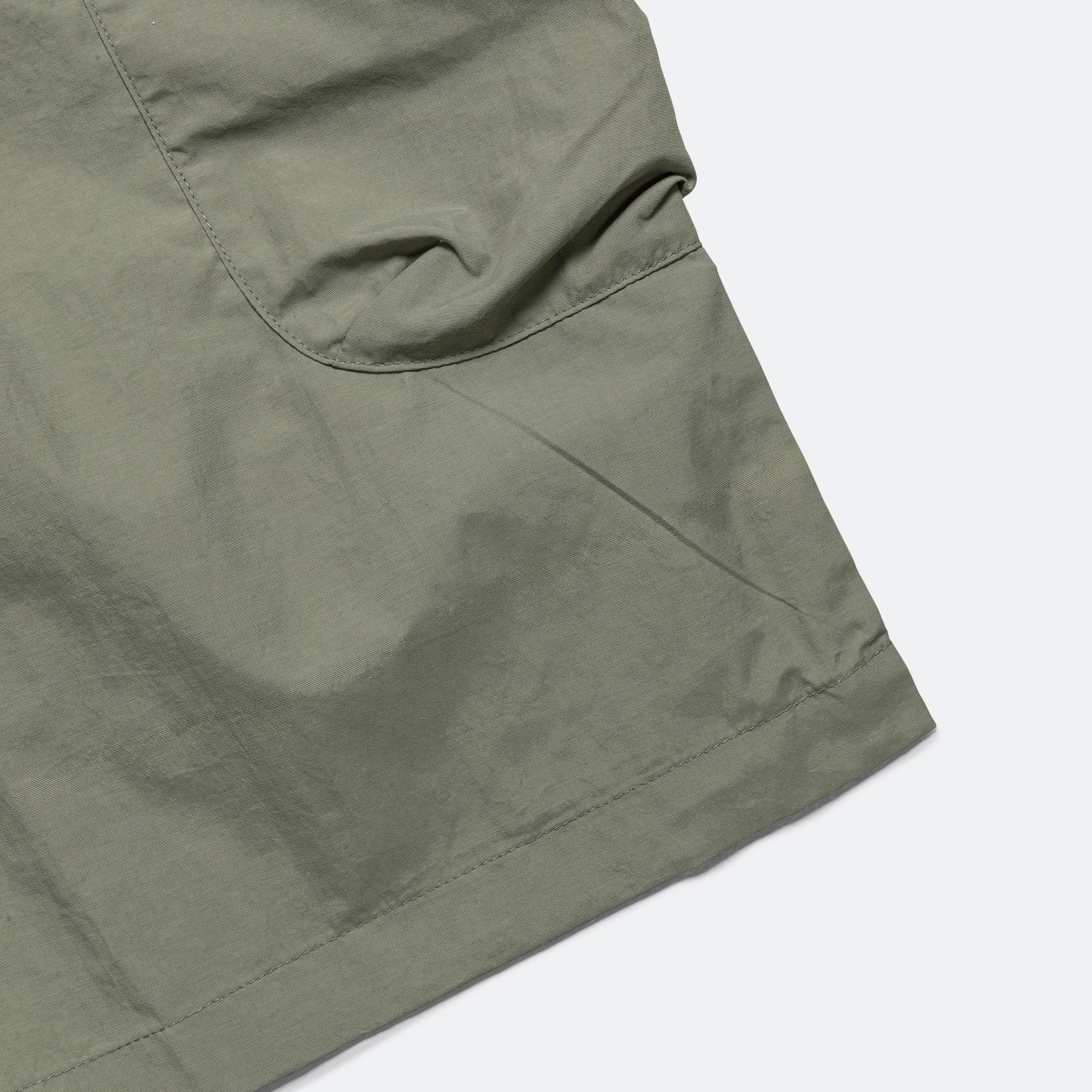 3D Pocketed Belted Shorts Olive