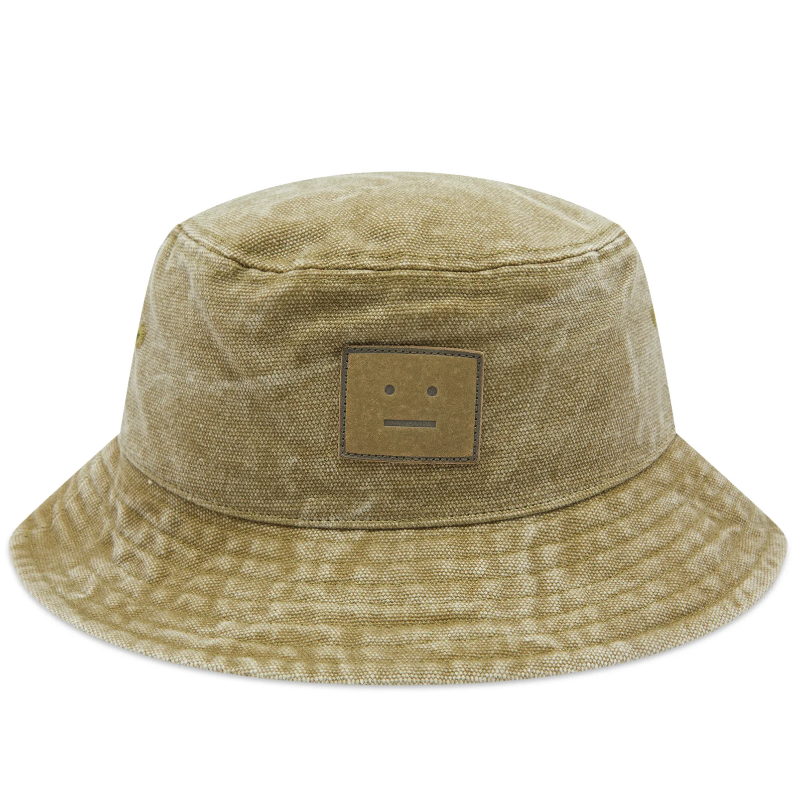 Acne Studios Buko Canvas Face Bucket Hat - Khaki Beige