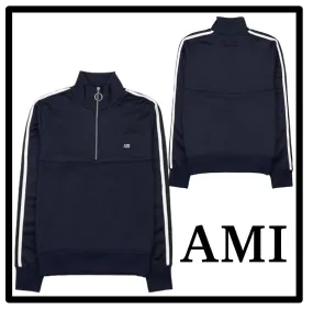 AMI Paris Street Style Logo Designers Sweatshirts