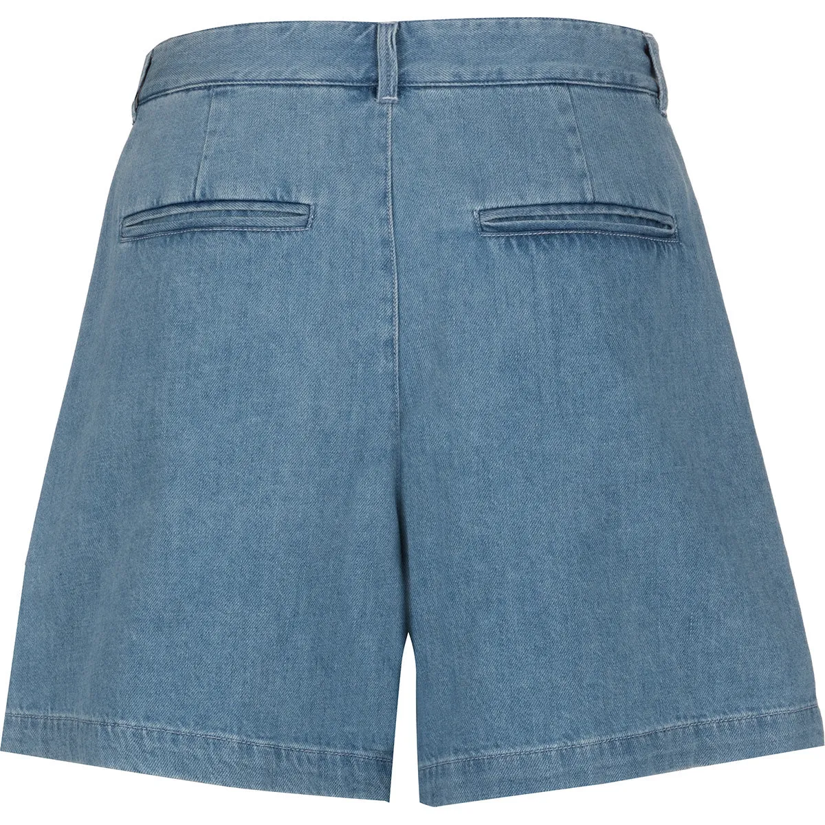 Casper Denim Shorts with High Rise and Raw Hem