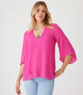 Asymmetric Top with Bracelet Sleeves