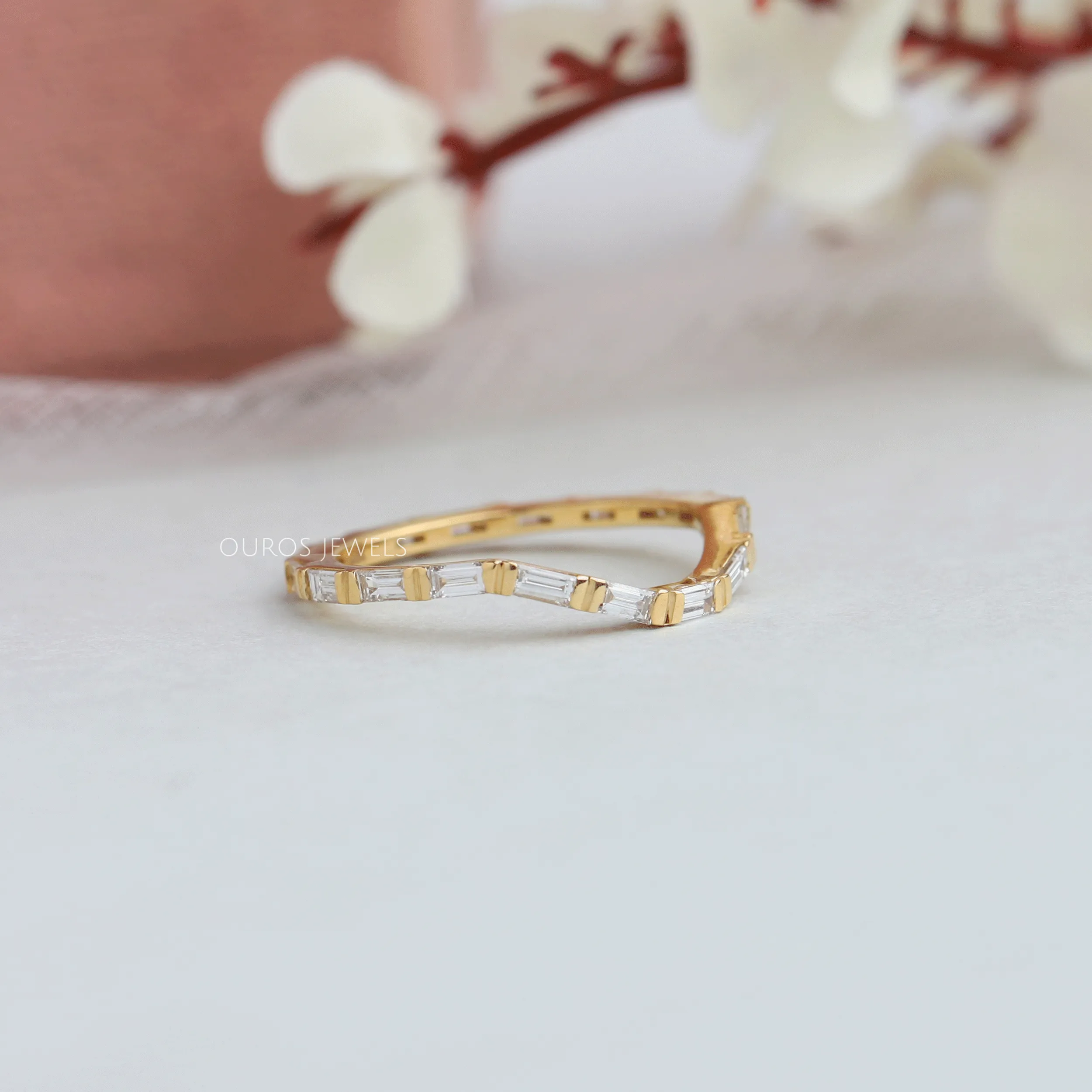 Curved Baguette Eternity Ring