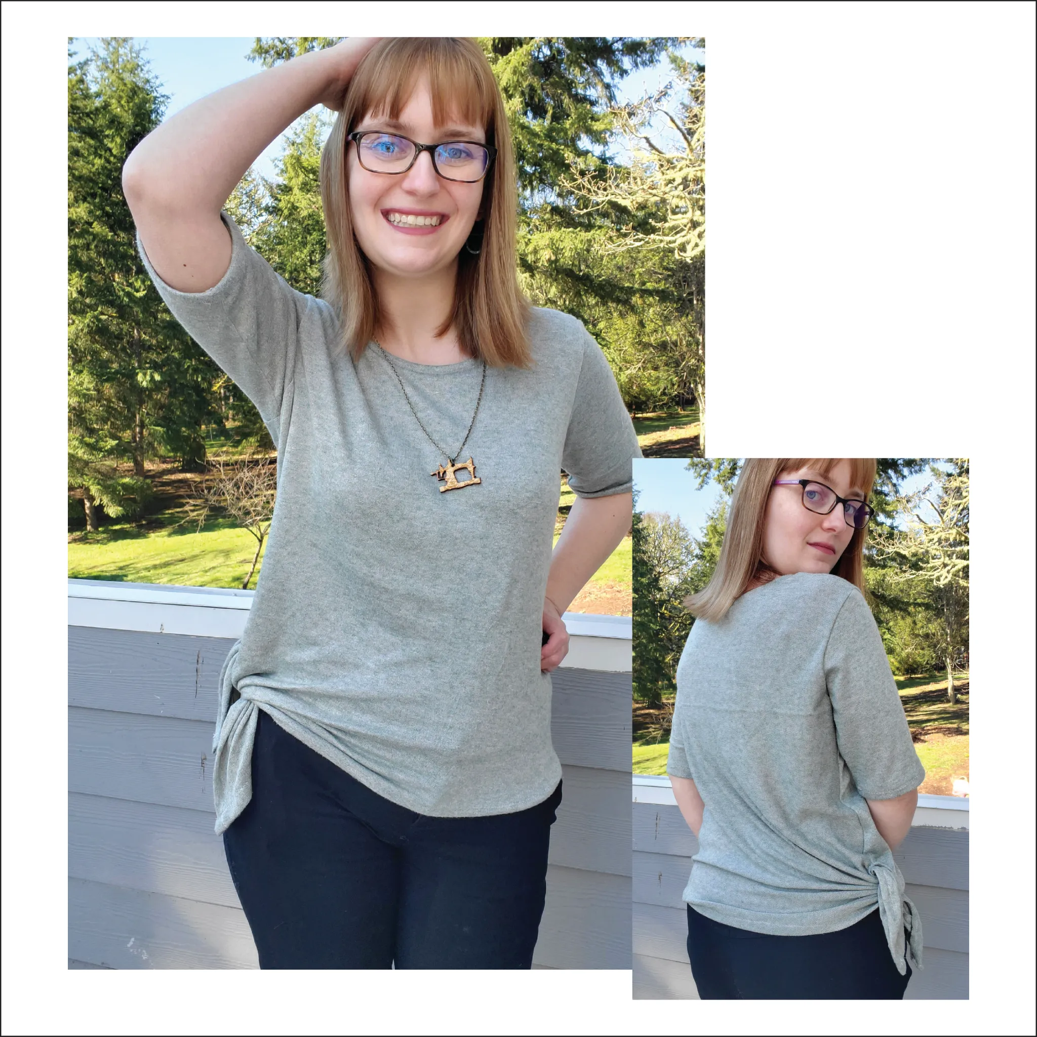 Beginner-Friendly Sewing Pattern for Split Hem Tee