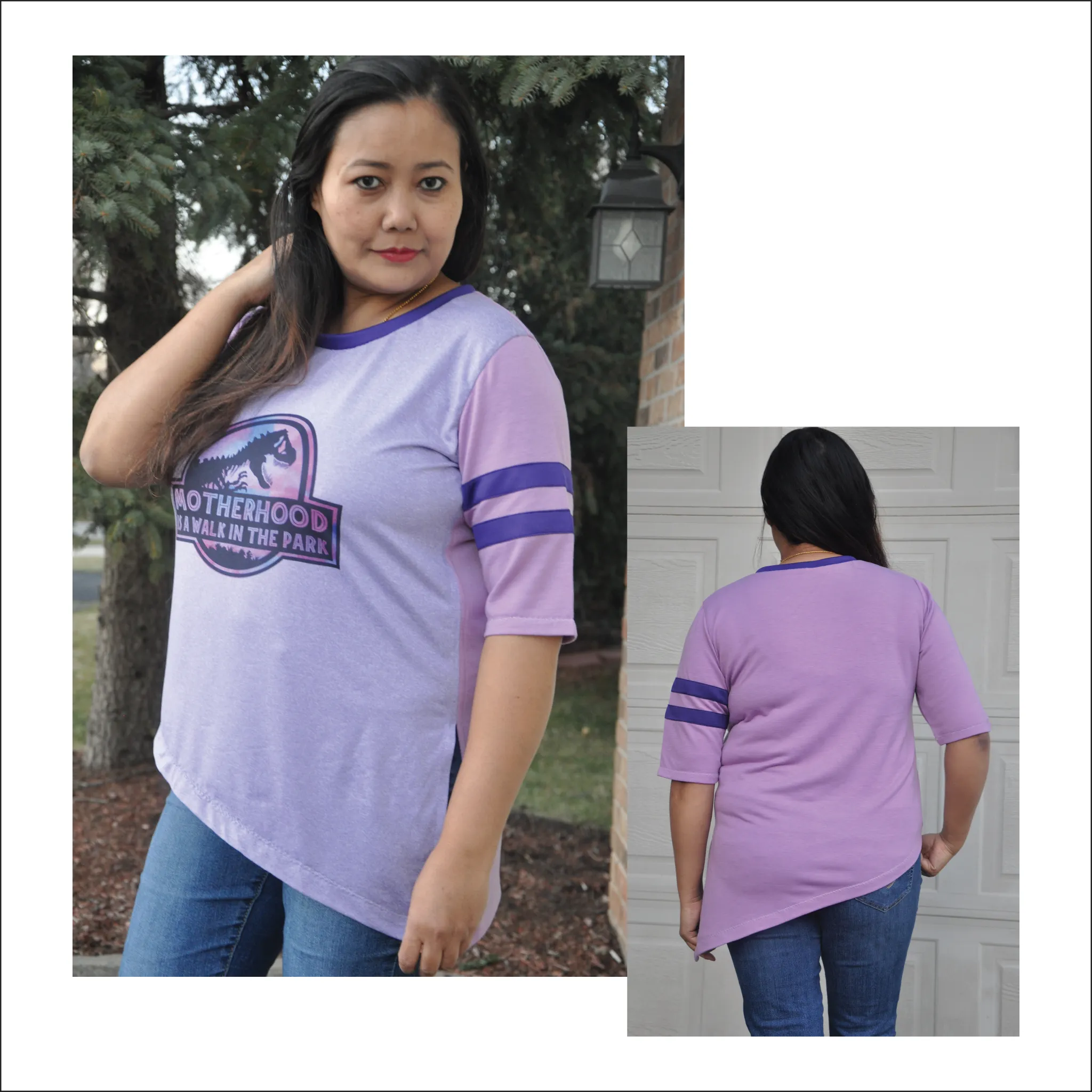 Beginner-Friendly Sewing Pattern for Split Hem Tee