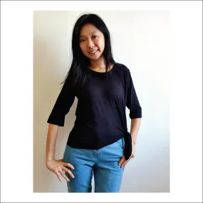 Beginner-Friendly Sewing Pattern for Split Hem Tee