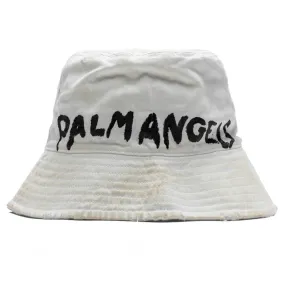 Beige/Black Bucket Hat with Seasonal Logo