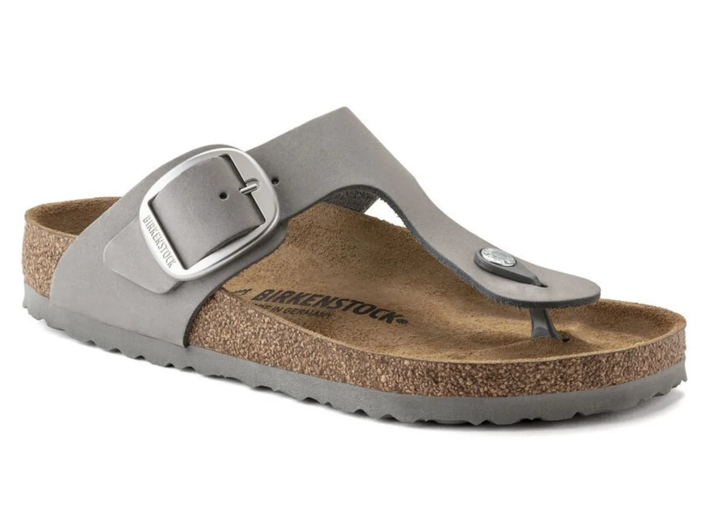 Dove Gray Birkenstock Gizeh Big Buckle Sandals