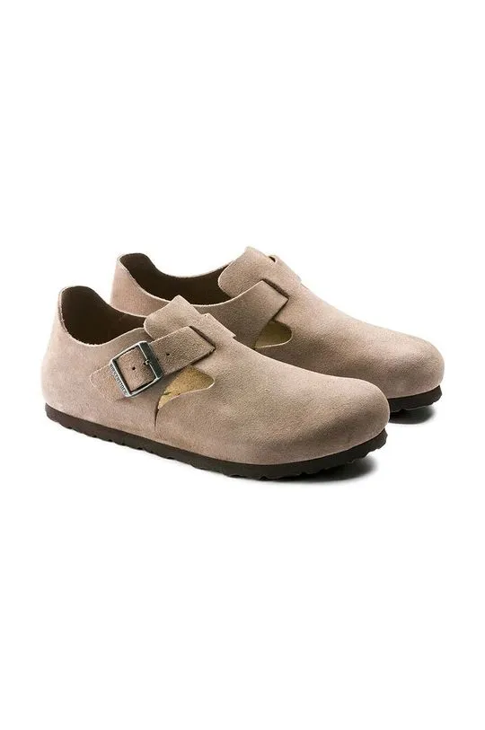 Birkenstock London Beige Suede Shoes 1010504