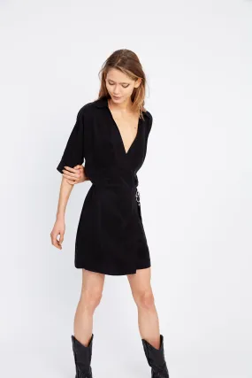 Black Eclipse Wrap Dress