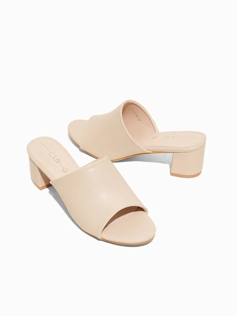 Heeled Slides by Mazarine