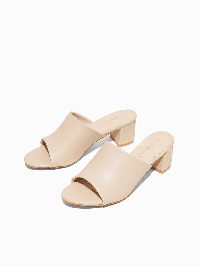 Heeled Slides by Mazarine