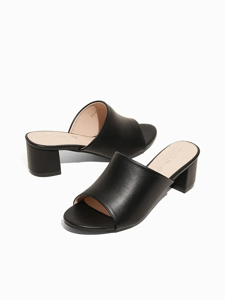 Heeled Slides by Mazarine