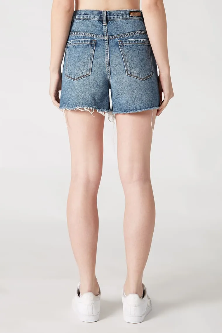 Cyber Hoarder High Rise Jean Shorts