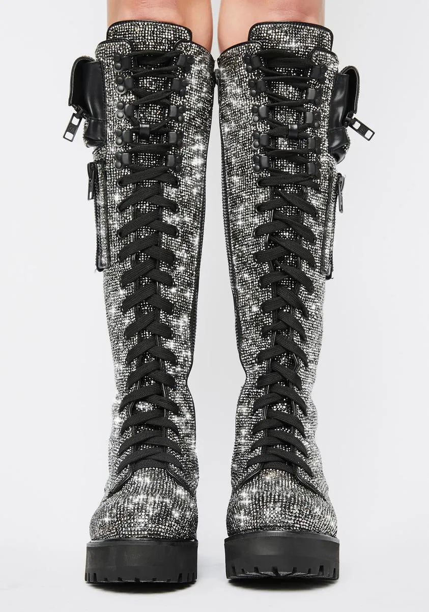 Bling Brigade Pocket Combat Boots