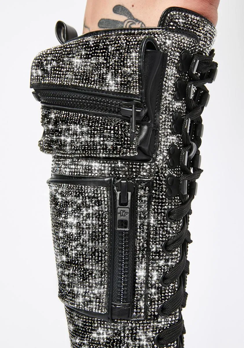 Bling Brigade Pocket Combat Boots