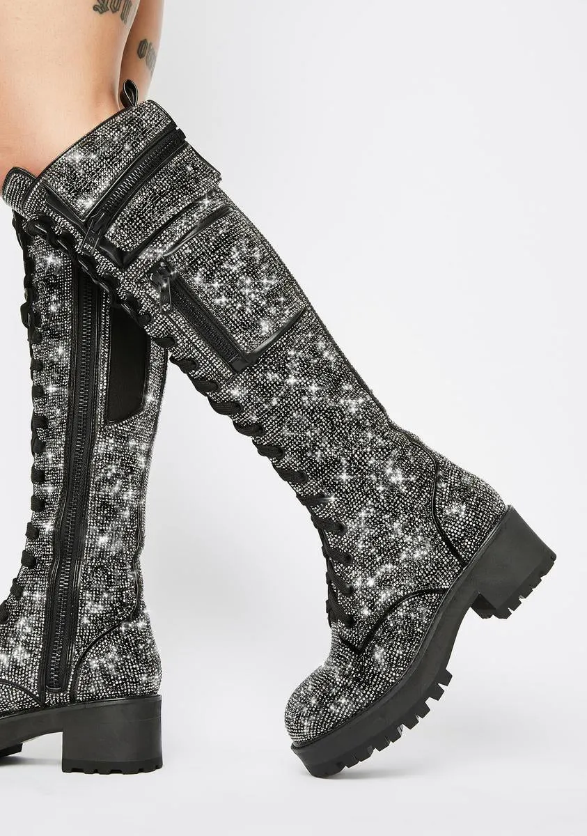 Bling Brigade Pocket Combat Boots