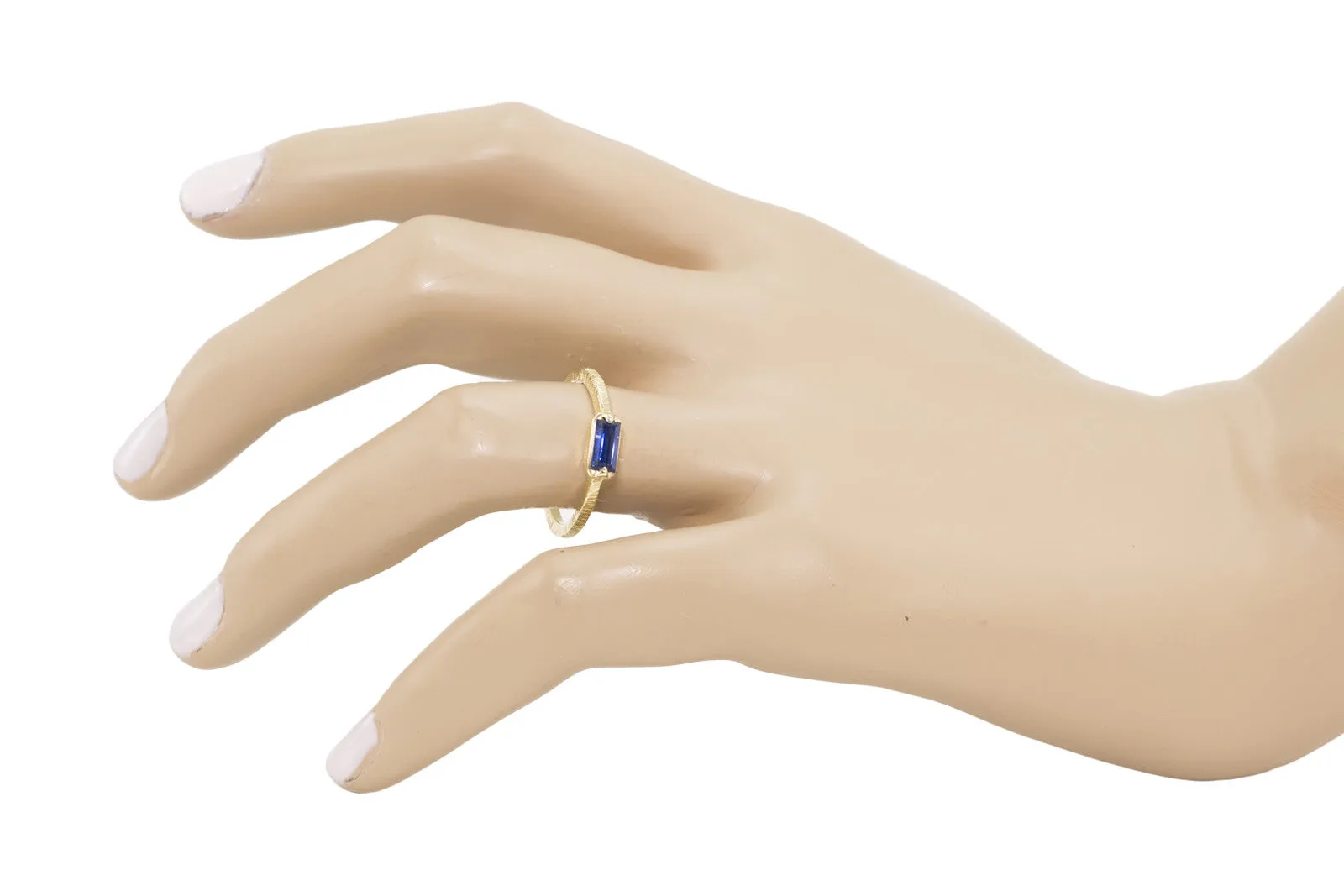 Sapphire Baguette Ring