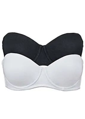 Organic Cotton Strapless Bras Pack from bonprix