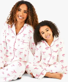 Boohoo Women's Bow Pajamas