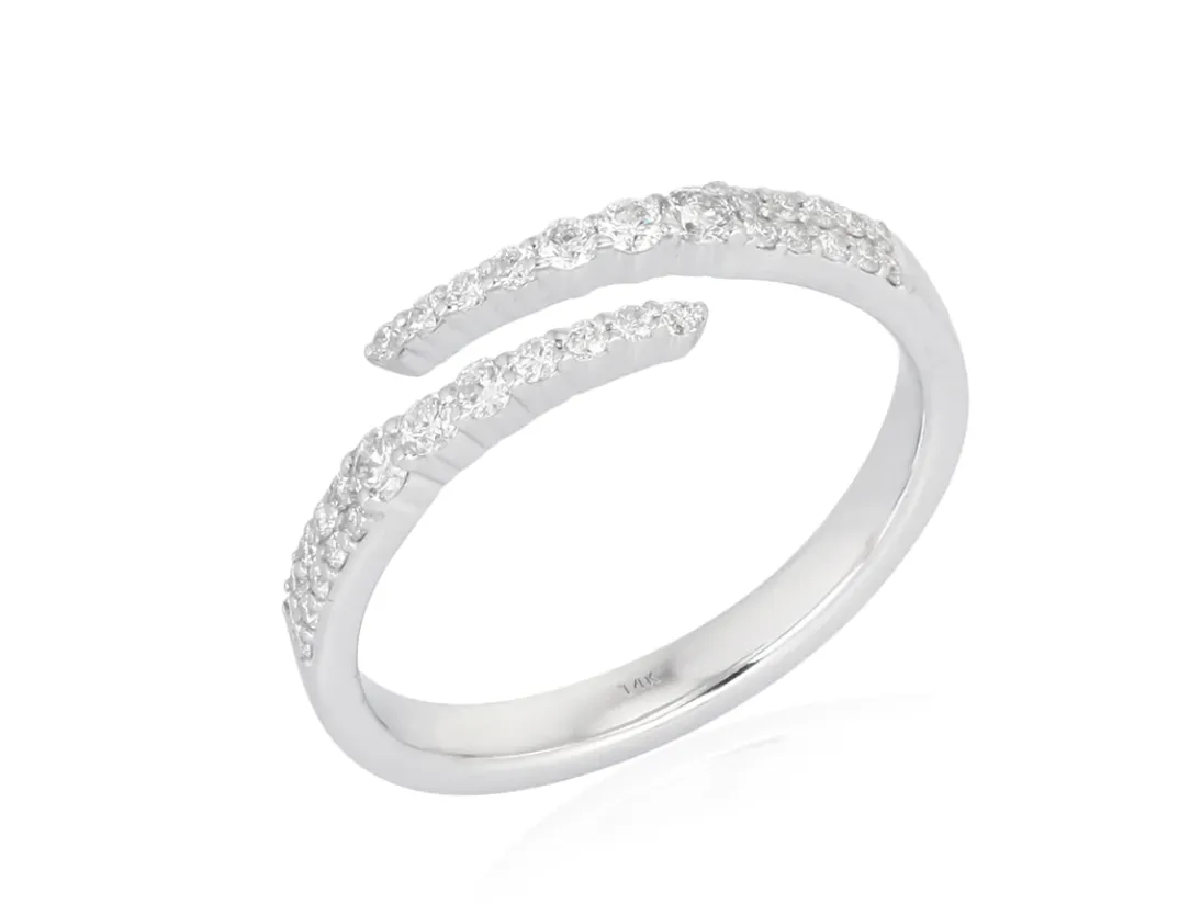 Diamond Coil Statement Ring