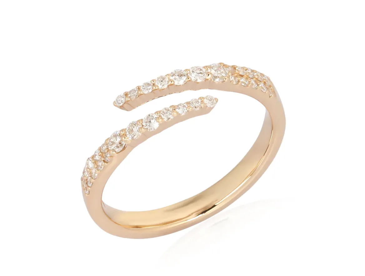 Diamond Coil Statement Ring