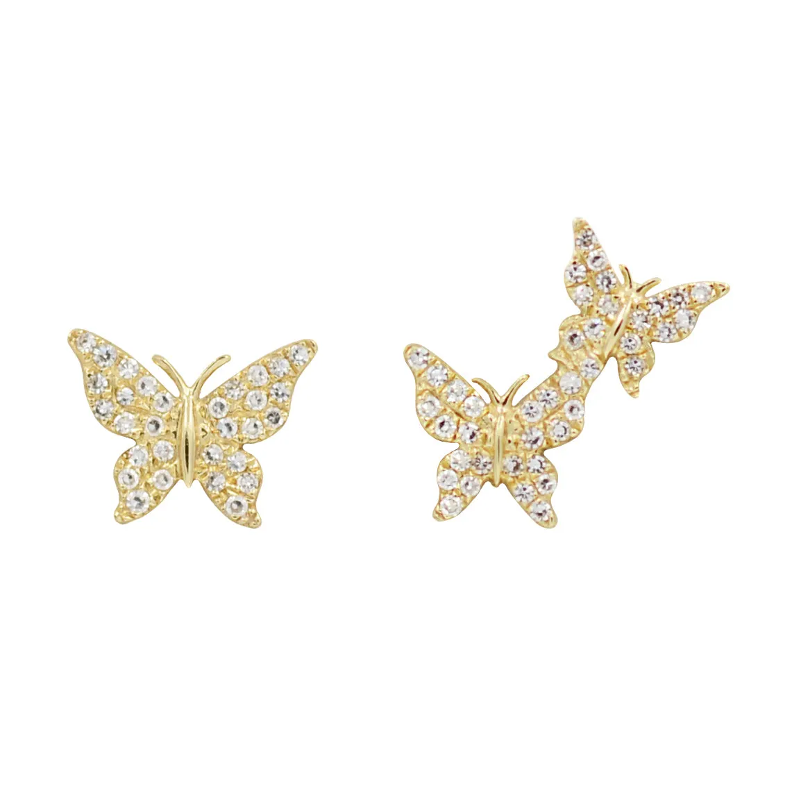 Asymmetric Butterfly Studs