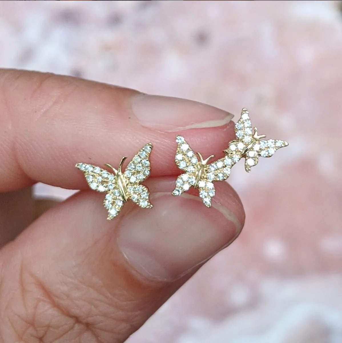 Asymmetric Butterfly Studs