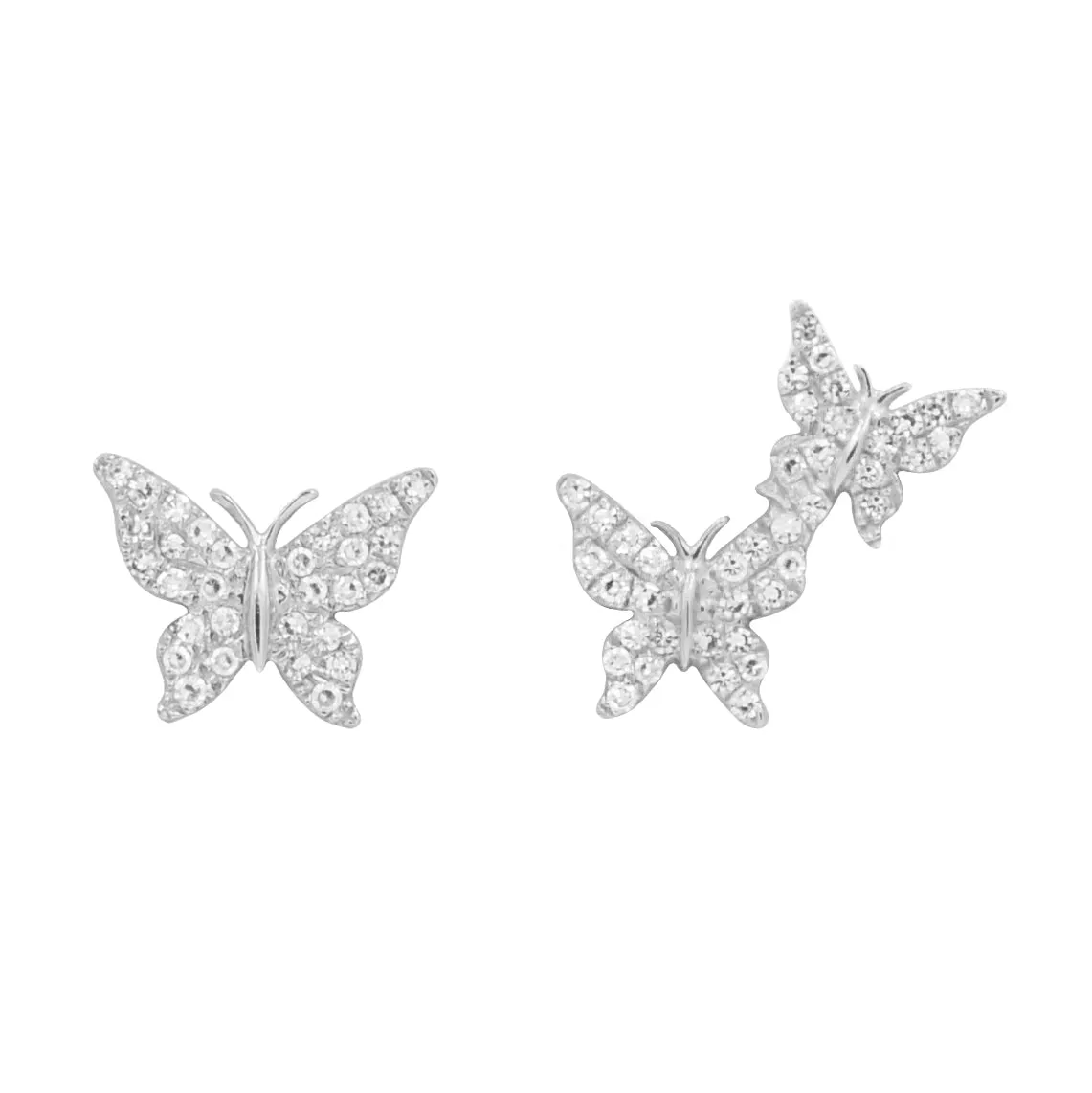 Asymmetric Butterfly Studs