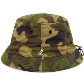 Camo & Black Reversible Shell Bucket Hat by Gramicci