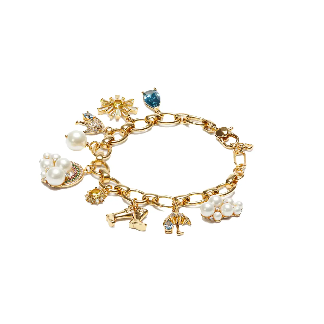 Charm Bracelet -White/Multi