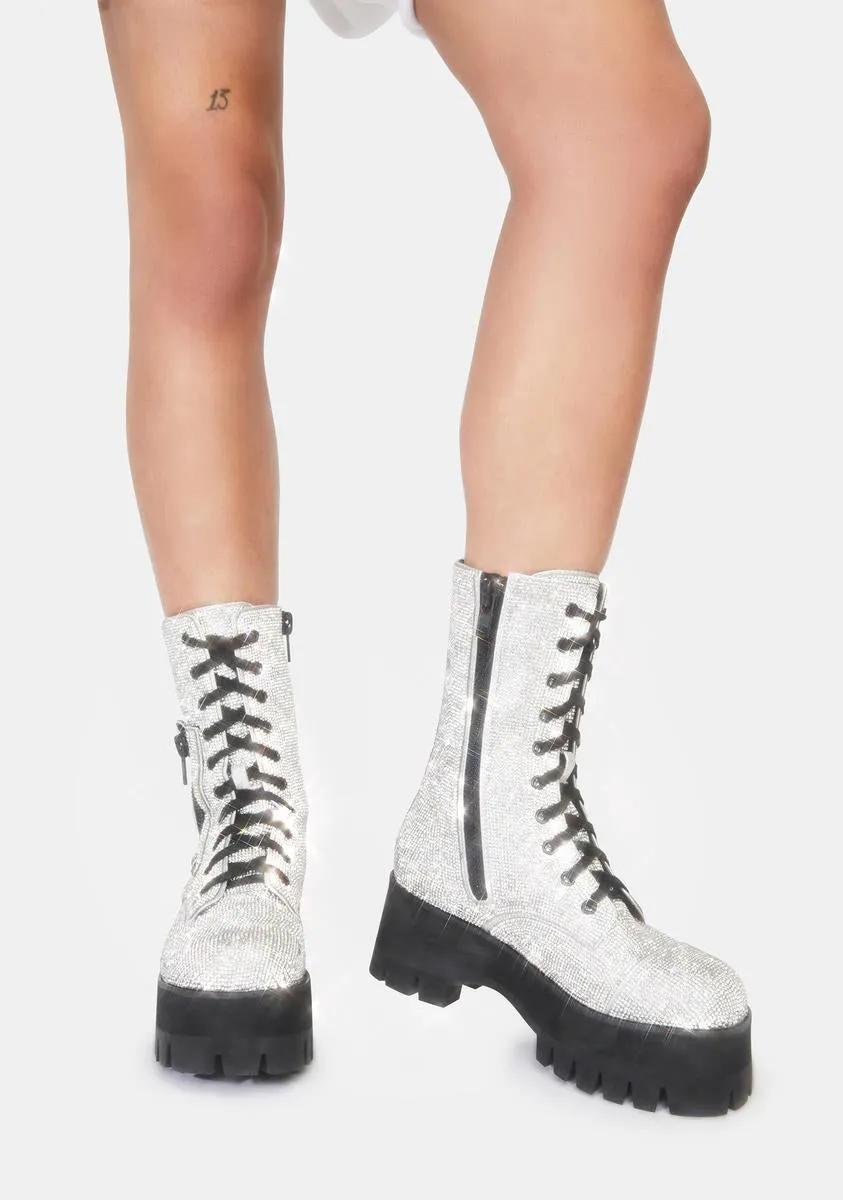 Chic Billionaire Combat Boots