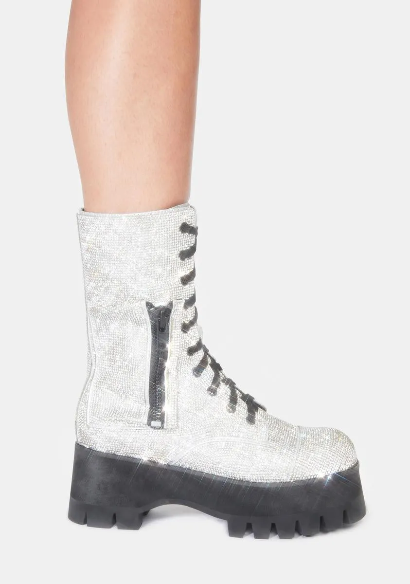 Chic Billionaire Combat Boots