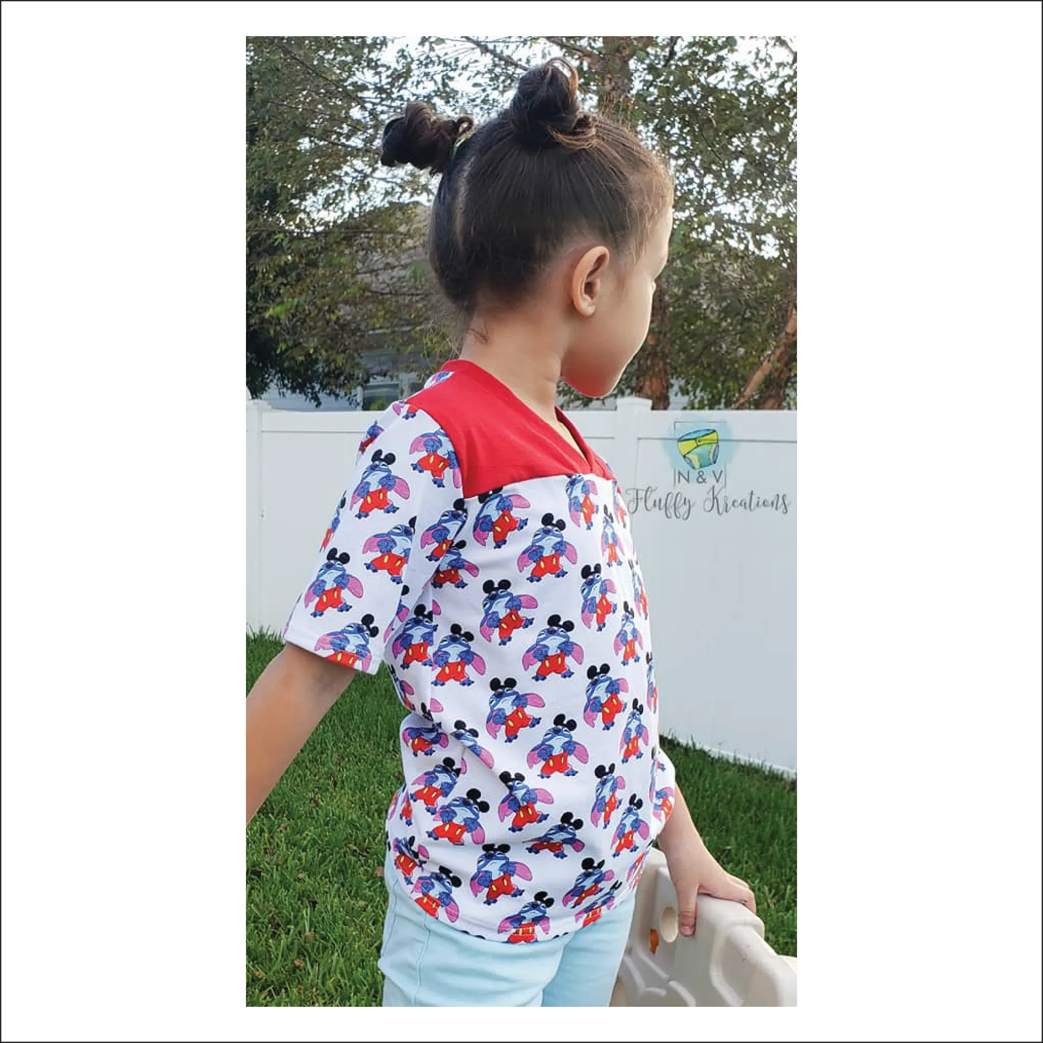 Child Football Jersey Tee Sewing Pattern for Kids 2T-16