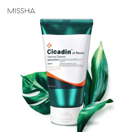 Missha Cicadin Ph Blemish Foaming Cleanser 150ML