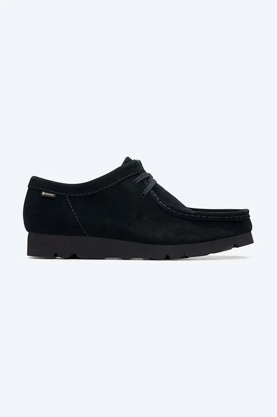 Clarks Wallabee BT GTX Black Suede Shoes