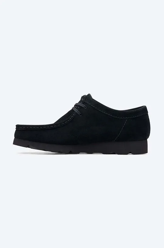 Clarks Wallabee BT GTX Black Suede Shoes