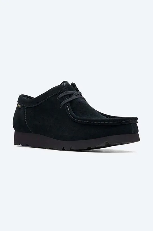 Clarks Wallabee BT GTX Black Suede Shoes