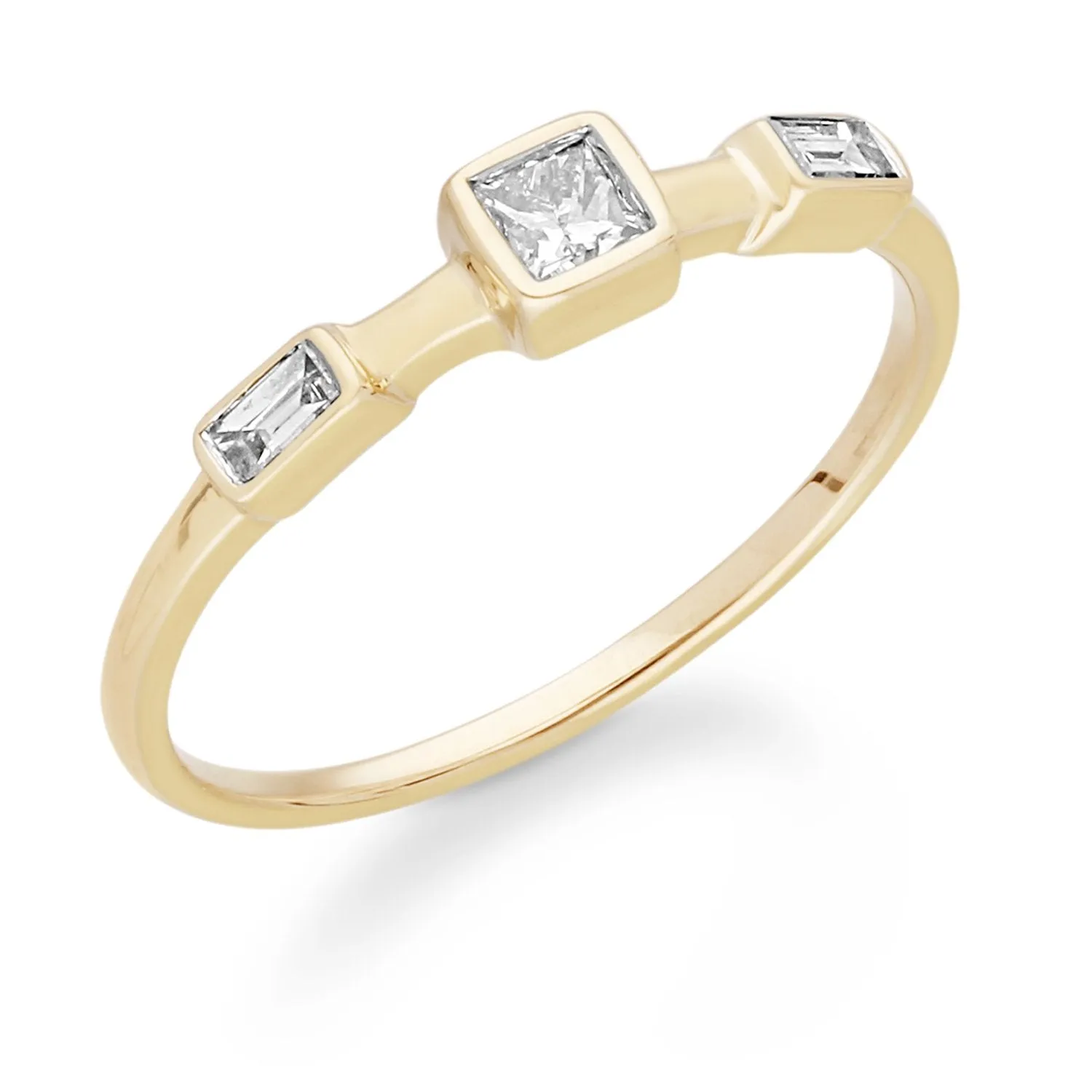 Diamond Yellow Gold Ring