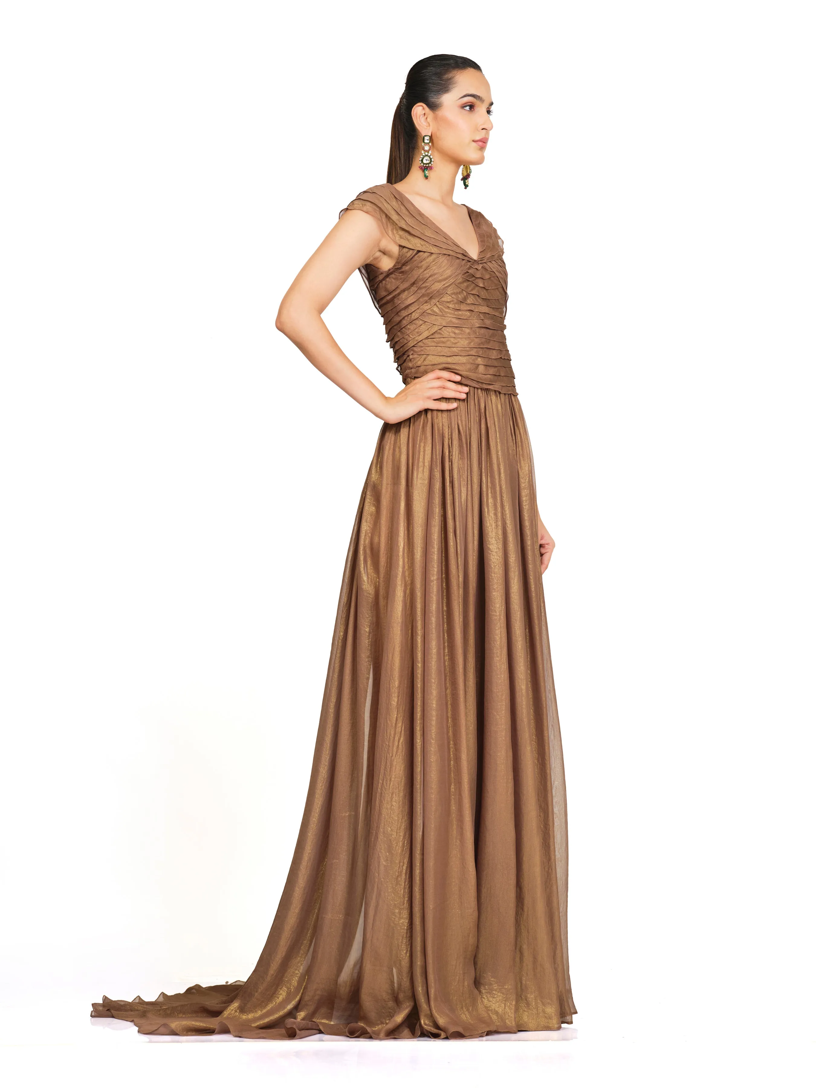 Copper Metallic Gown