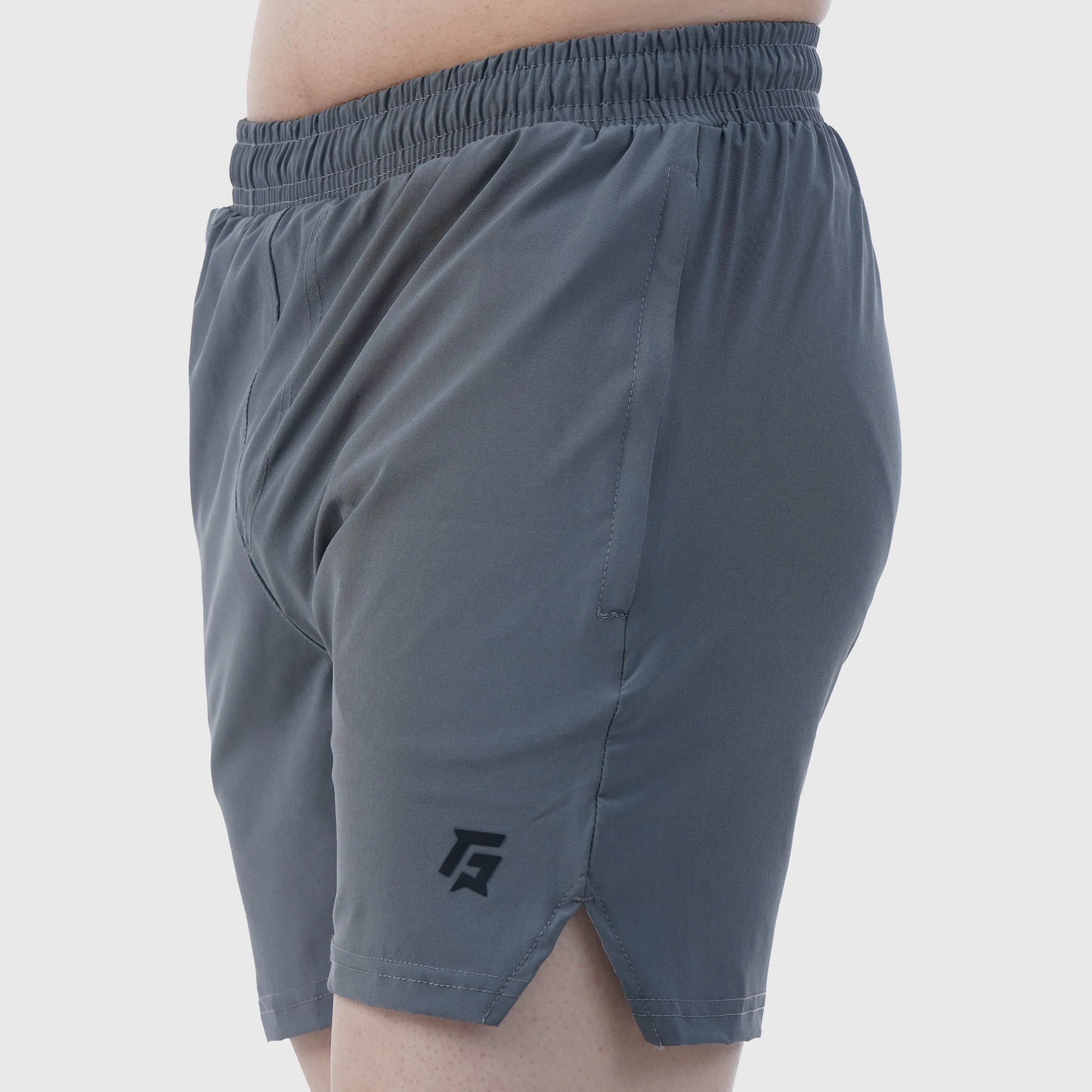 Grey Double Edge Shorts