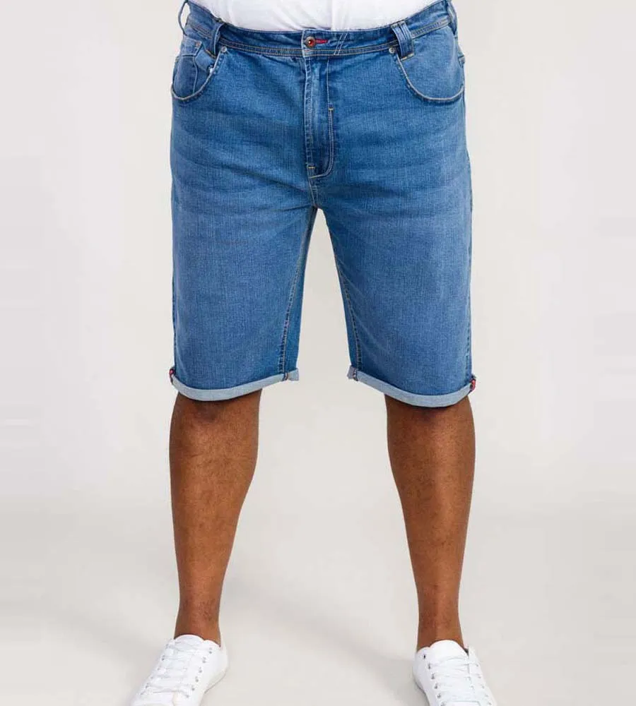 Big and Tall Blue Denim Shorts for Men in Suffolk