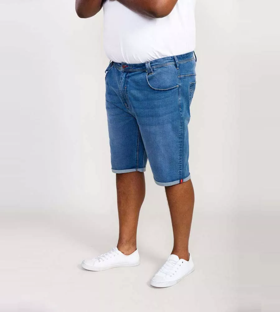 Big and Tall Blue Denim Shorts for Men in Suffolk