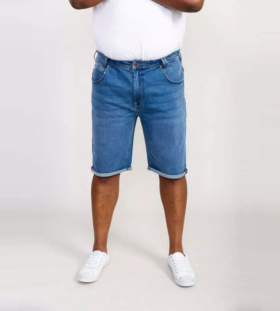 Big and Tall Blue Denim Shorts for Men in Suffolk