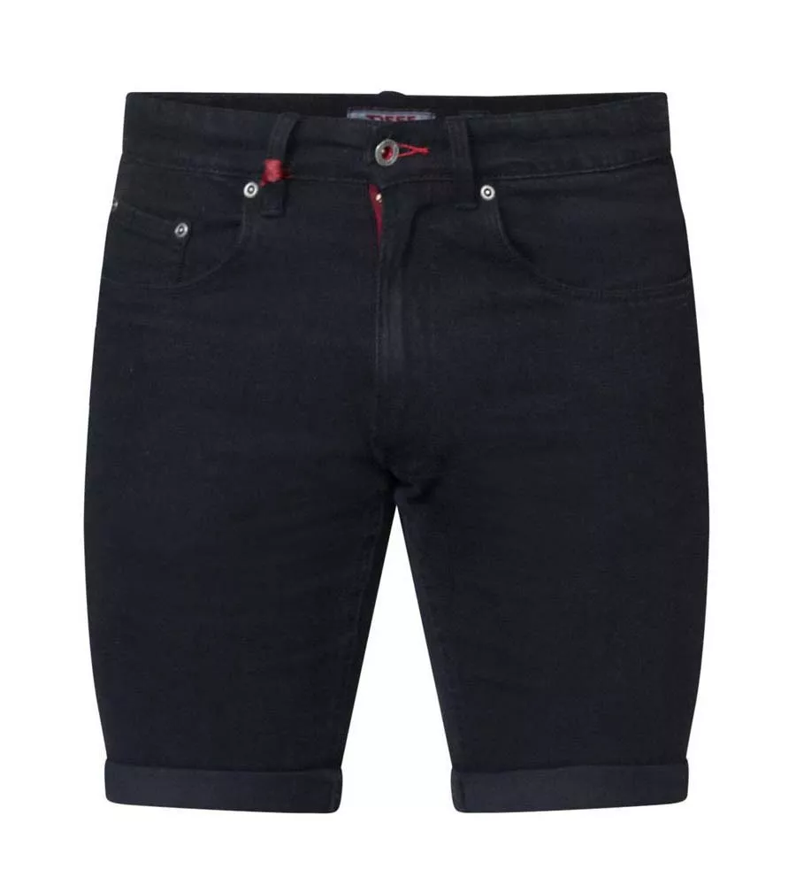 D555 Jude Black Men's Stretch Denim Shorts