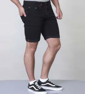 D555 Jude Black Men's Stretch Denim Shorts