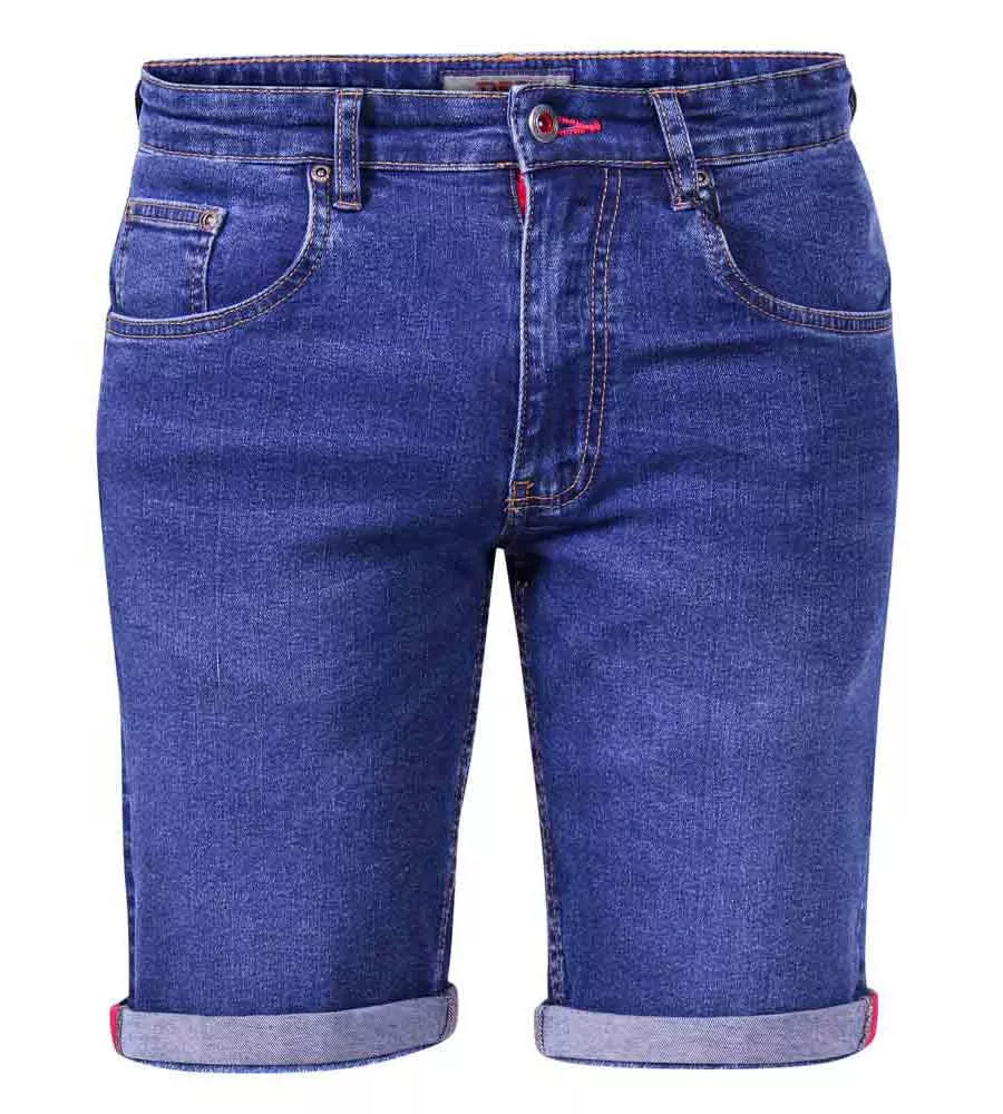 Stylish Blue Denim Shorts for Men by Davidson