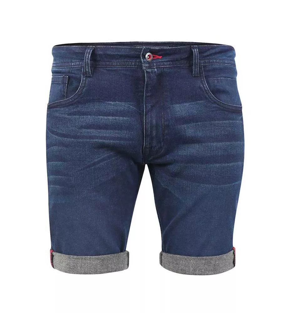 D555 Brentwood Dark Blue Men's Stretch Denim Shorts