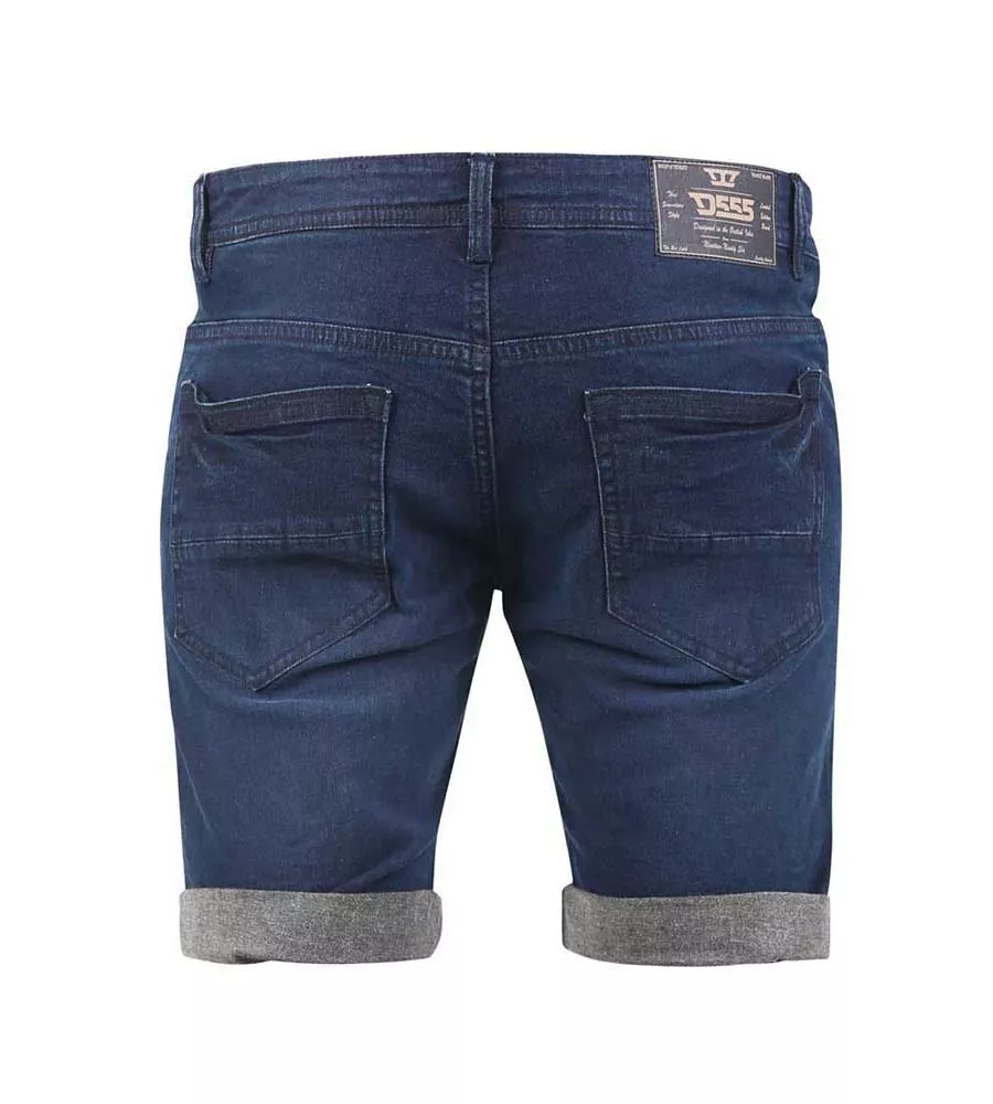 D555 Brentwood Dark Blue Men's Stretch Denim Shorts