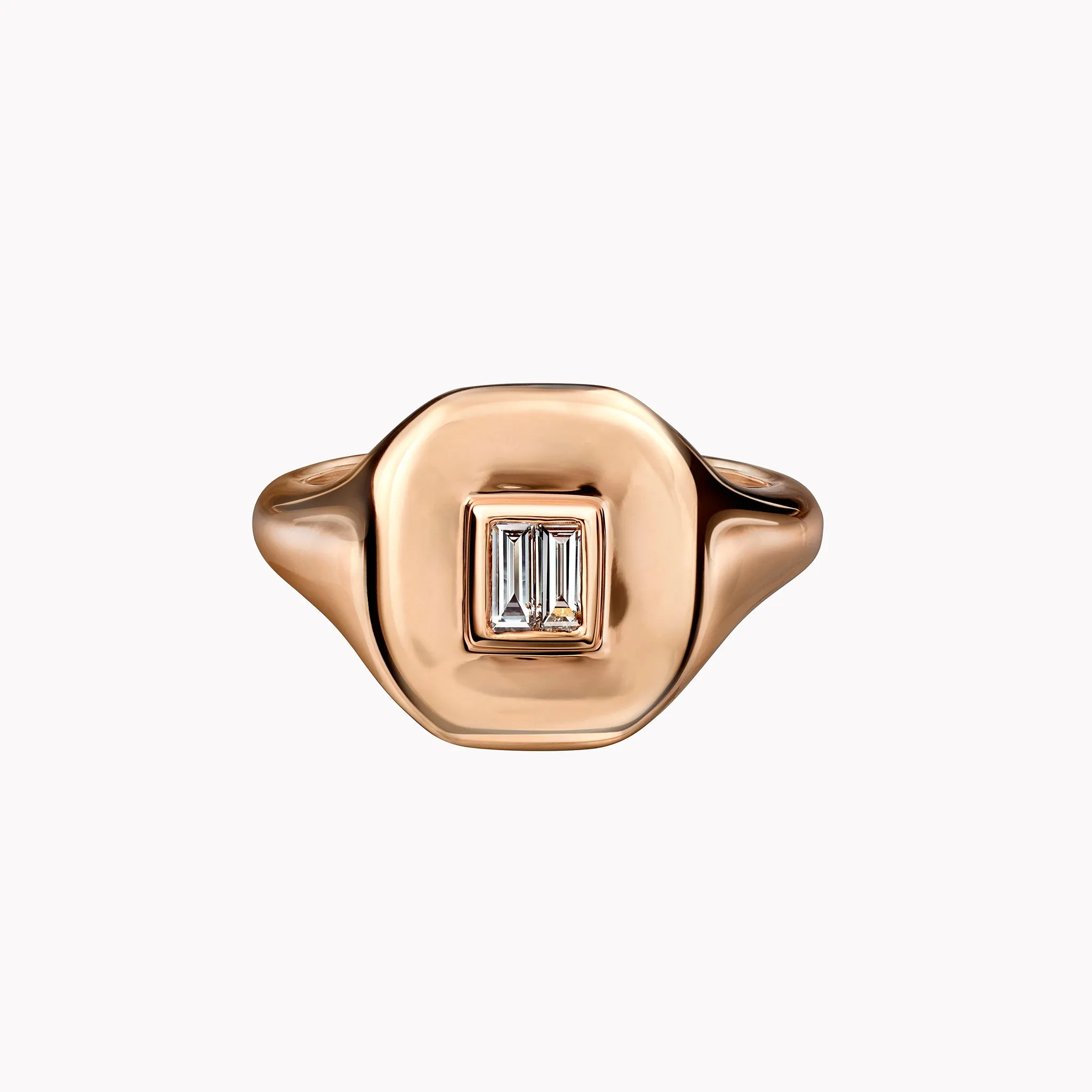 Diamond Baguette Pinky Ring