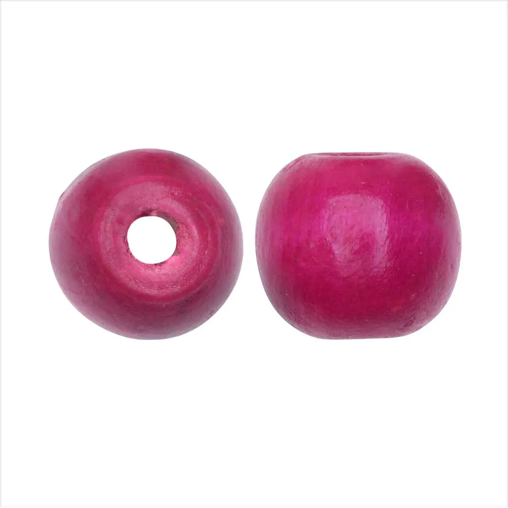 Dyed Wood Beads